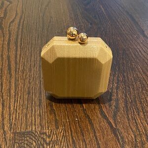 Anthropologie Gold Clutch